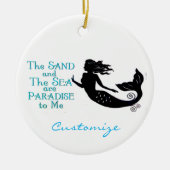 Zand en Zee Beach Mermaid Thunder_Cove Keramisch Ornament (Voorkant)
