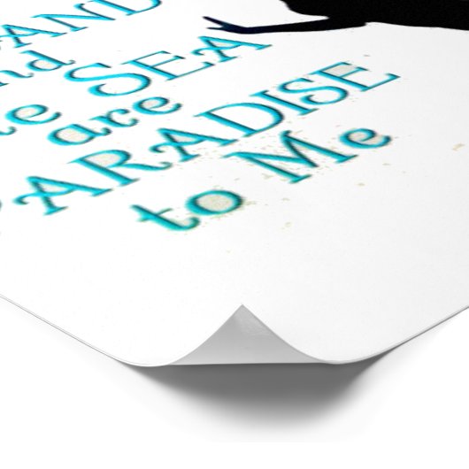 Zand en Zee Beach Mermaid Thunder_Cove Poster (Hoek)