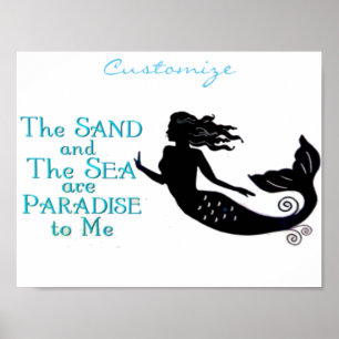 Zand en Zee Beach Mermaid Thunder_Cove Poster