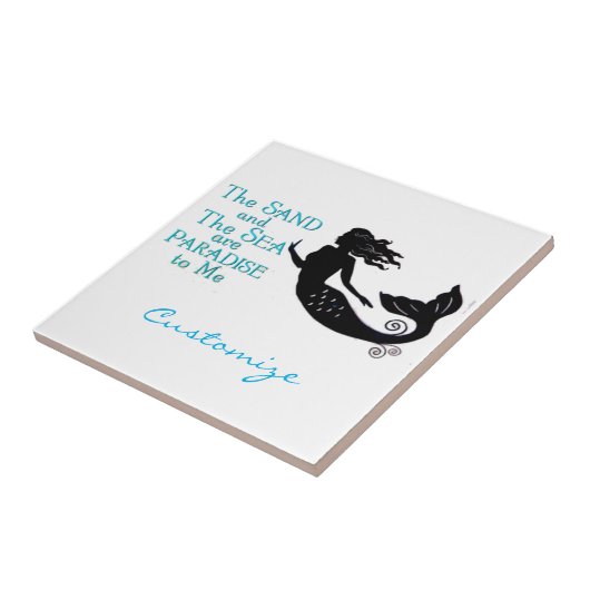 Zand en Zee Beach Mermaid Thunder_Cove Tegeltje (Zijkant)