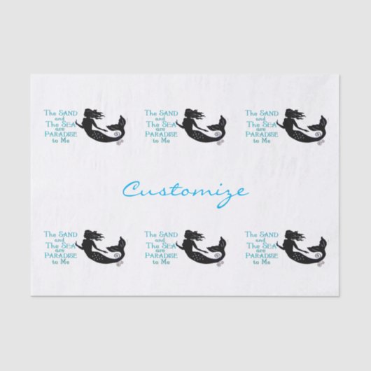 Zand en Zee Beach Mermaid Thunder_Cove Tissuepapier (Voorkant)