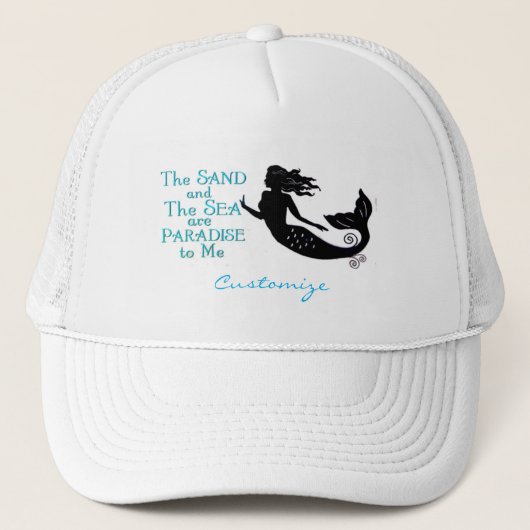 Zand en Zee Beach Mermaid Thunder_Cove Trucker Pet (Voorkant)