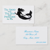 Zand en Zee Beach Mermaid Thunder_Cove Visitekaartje (Voorkant / Achterkant)