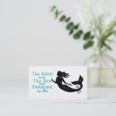 Zand en Zee Beach Mermaid Thunder_Cove Visitekaartje (Staand voorkant)