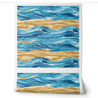 Zand en Zee betegelde oceaan Decor