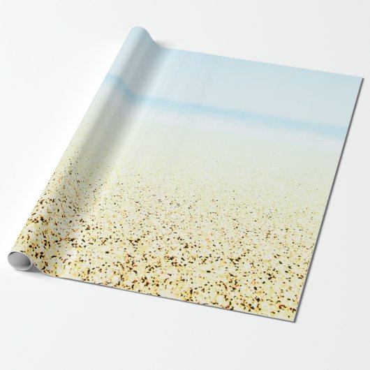Zand en Zee Calm Coastal Cadeaupapier (Uitgerold)