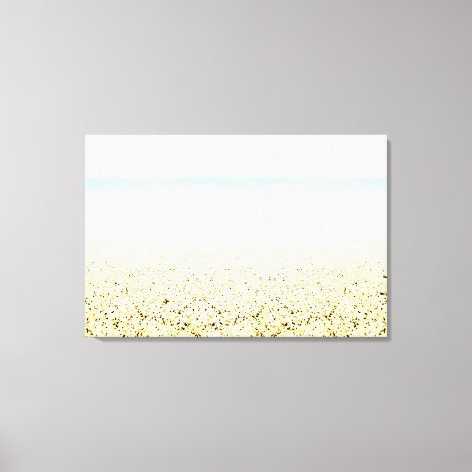 Zand en Zee Calm Coastal Canvas Afdruk (Voorkant)