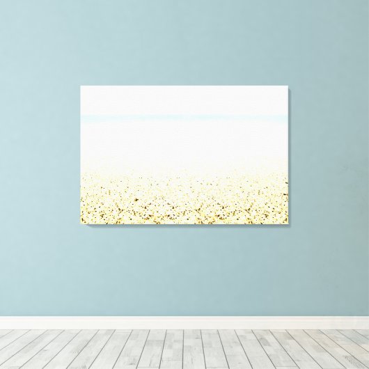 Zand en Zee Calm Coastal Canvas Afdruk (Insitu (Houten vloer))