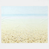 Zand en Zee Calm Coastal Fleece Deken (Voorkant (Horizontaal))