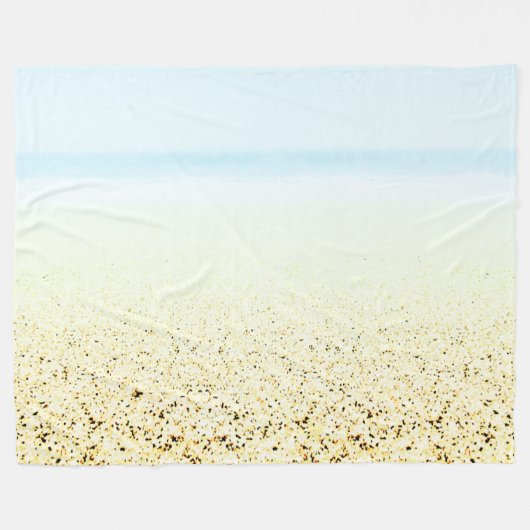 Zand en Zee Calm Coastal Fleece Deken (Voorkant (Horizontaal))