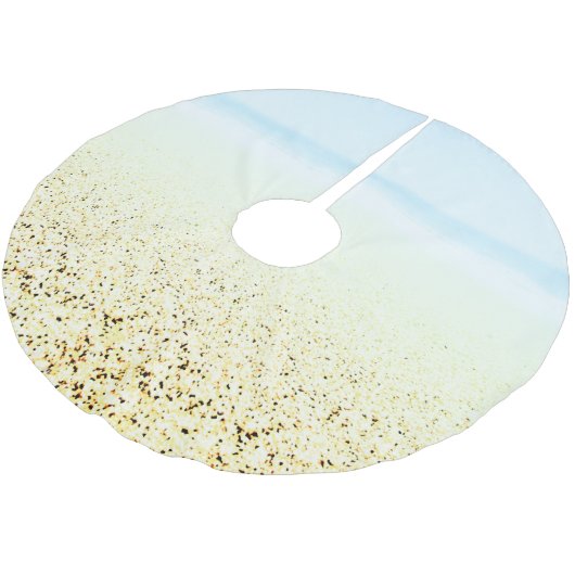 Zand en Zee Calm Coastal Kerstboom Rok (Gekanteld)