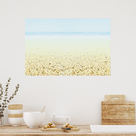 Zand en Zee Calm Coastal Poster (Keuken)