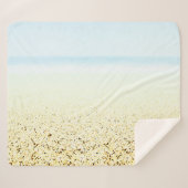 Zand en Zee Calm Coastal Sherpa Deken (Voorkant (horizontaal))