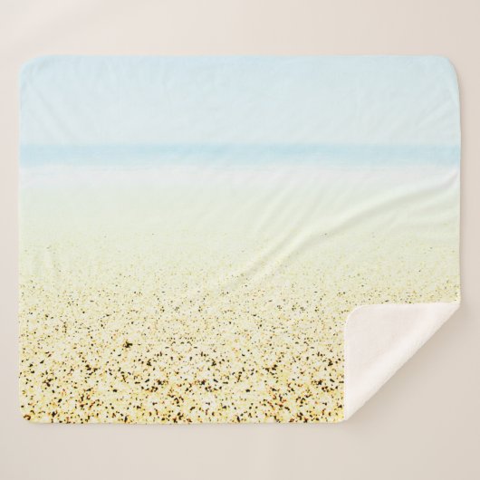 Zand en Zee Calm Coastal Sherpa Deken (Voorkant (horizontaal))