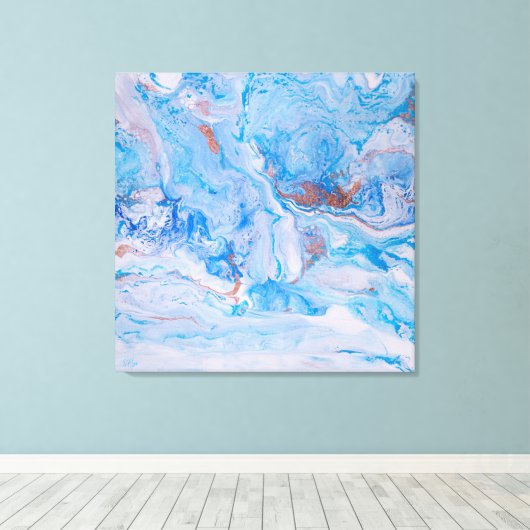 Zand en Zee Canvas Afdruk (Insitu (Houten vloer))