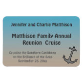 Zand en Zee Dark Stateroom Deurmarkering 2 Magneet (Horizontaal)