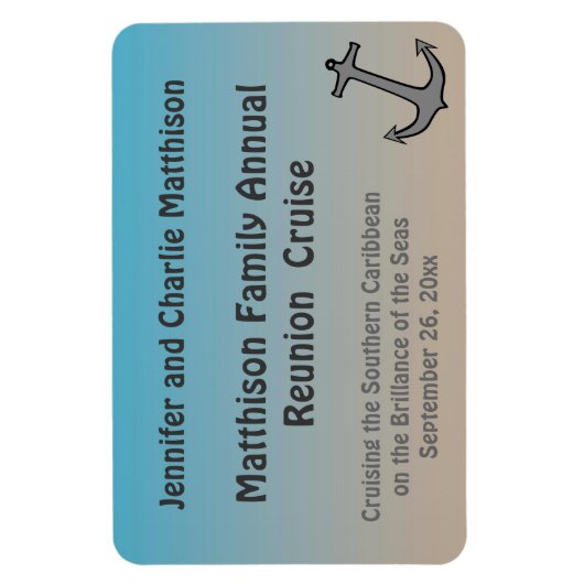 Zand en Zee Dark Stateroom Deurmarkering 2 Magneet (Verticaal)