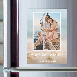 Zand en Zee Foto Kerst Magnetische Kaarten