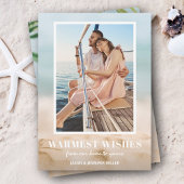 Zand en Zee Foto Kerstmis Feestdagenkaart