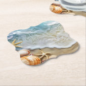 Zand en Zee Kartonnen Onderzetters (Gekanteld)