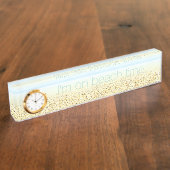 Zand en Zee 'On Beach Time' Calm Coastal Naambordje (Zijkant)