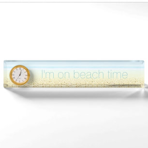 Zand en Zee 'On Beach Time' Calm Coastal Naambordje