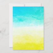 Zand en Zee Palm Beach Getaway Uitnodiging (Achterkant)