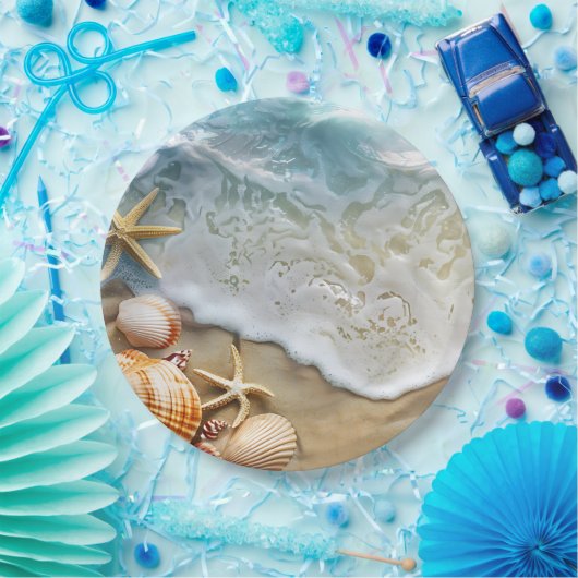 Zand en Zee Papieren Bordje (Feest)