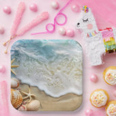 Zand en Zee Papieren Bordje (Feest)