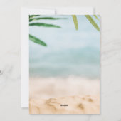 Zand en Zee Strand Foto Mele Kalikimaka  Feestdagenkaart (Achterkant)