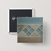 Zand en Zee Vierkante Button 5,1 Cm (Voorkant /achterkant)