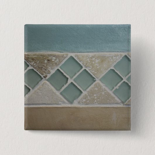 Zand en Zee Vierkante Button 5,1 Cm (Voorkant)