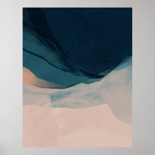 Zand- en Zee Waterverf Basis-decor Poster