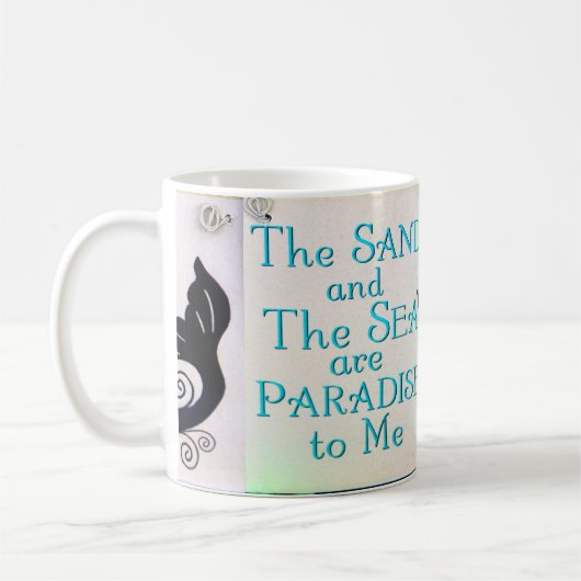 Zand- en zee-zeemeermin mok (Links)