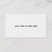 Zand en zee zeemeerminnend visitekaartje (Achterkant)