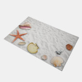 Zand en zeeschelpen deurmat (Schuin)