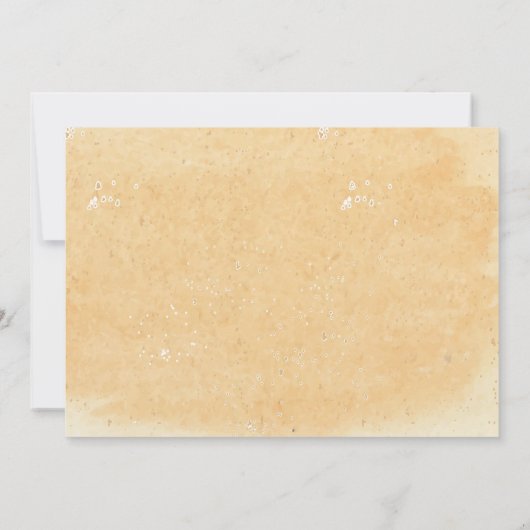 Zand- en zeeschelpen/strand bruiloft-Save the Date Save The Date (Achterkant)