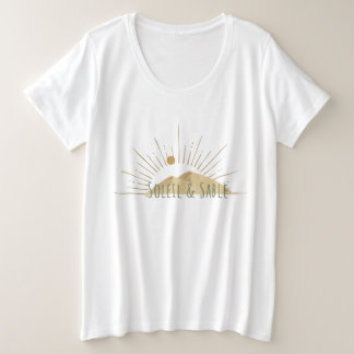 zand en zonlicht grote maat t-shirt