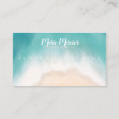 Zand en zonneschijn visitekaartje (Achterkant)