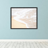 Zand, Golven, Strand Canvas Afdruk (Insitu (Houten vloer))