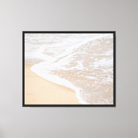 Zand, Golven, Strand Canvas Afdruk (Voorkant)