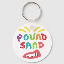 Zand happen sleutelhanger