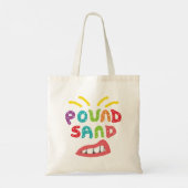 Zand happen tote bag (Achterkant)