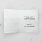 Zand hart op strand Aangepast Jubileum Kaart (Binnen)