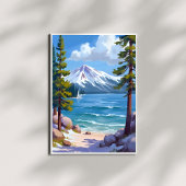 Zand Haven Strand Lake Tahoe Schilderij Poster