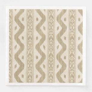 Zand Ikat, Geweven Tafel Streep Servet