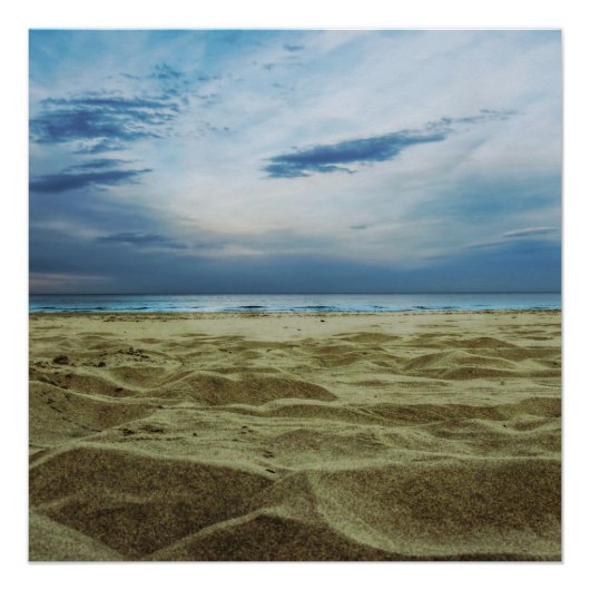 Zand in het strand perfect poster (Voorkant)