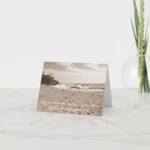 Zand in je schoenen Notecard Kaart