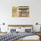 Zand in mijn schoenen en Florida PoemFlorida Canvas Afdruk (Insitu (Slaapkamer))