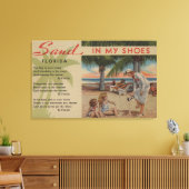 Zand in mijn schoenen en Florida PoemFlorida Canvas Afdruk (Insitu (Woonkamer))